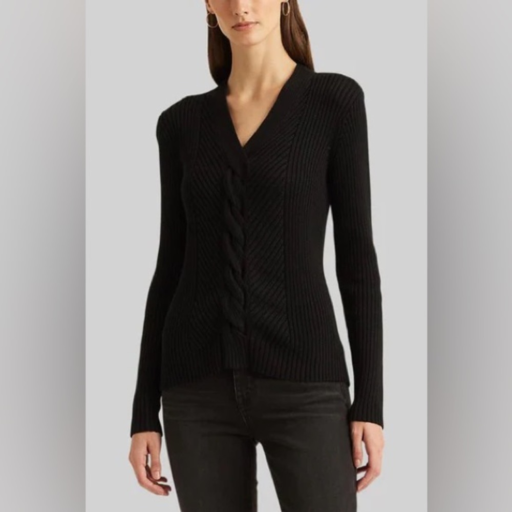 Ralph Lauren Fricklie V Neck Sweater - Picture 4 of 14